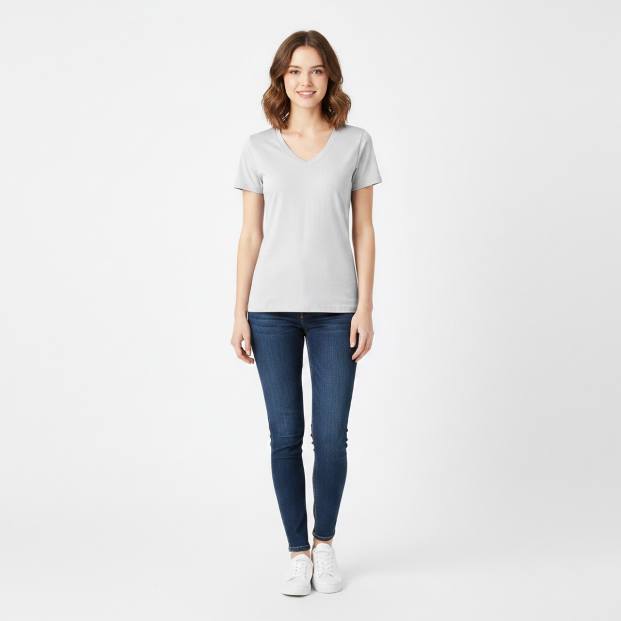 BELLA + CANVAS Women’s Relaxed Jersey V-Neck Tee for Casual, Layering & Everyday Soft Wear